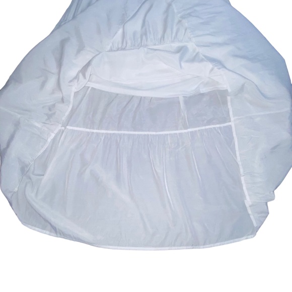 ✨NEW✨ Boho White Ruffled Maxi Lace Feminine Maxi Dress - Women’s Juniors Large - Picture 10 of 15